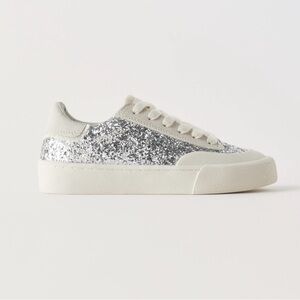 Zara Silver Glitter Sneakers